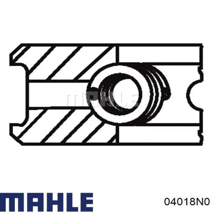 04018N0 Knecht-Mahle кільця поршневі комплект на мотор, std.