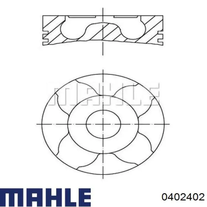 0402402 Mahle Original Поршень в зборі
