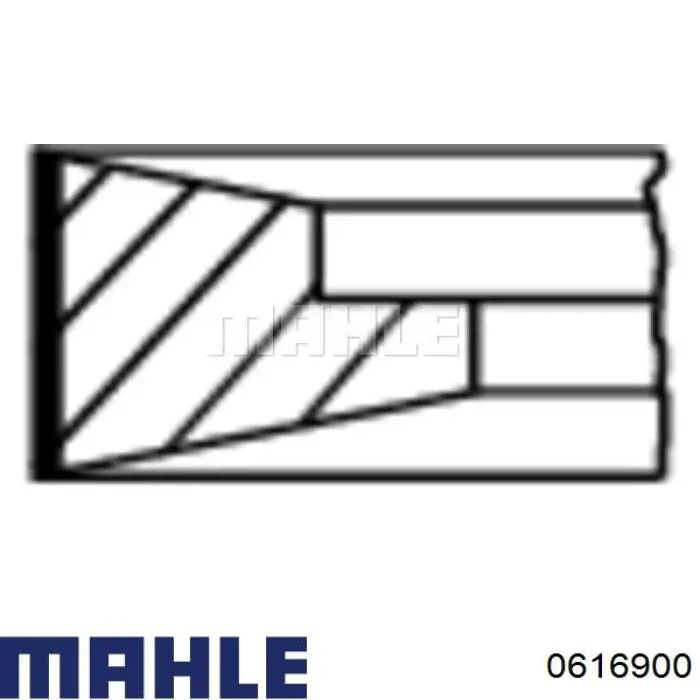 Купити 0616900 Mahle Original Поршень в комплекті на 1 циліндр, STD