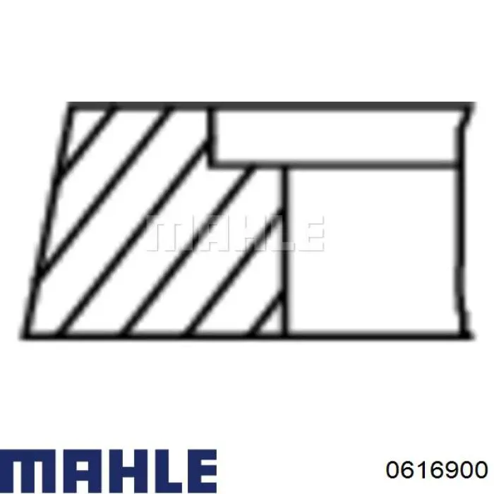 Поршень в комплекті на 1 циліндр, STD Mahle Original 0616900 ціна, від 239.07 USD