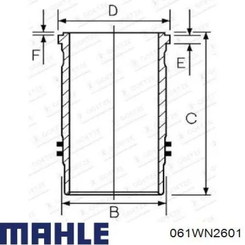 Гільза поршнева 061WN2601 Mahle Original