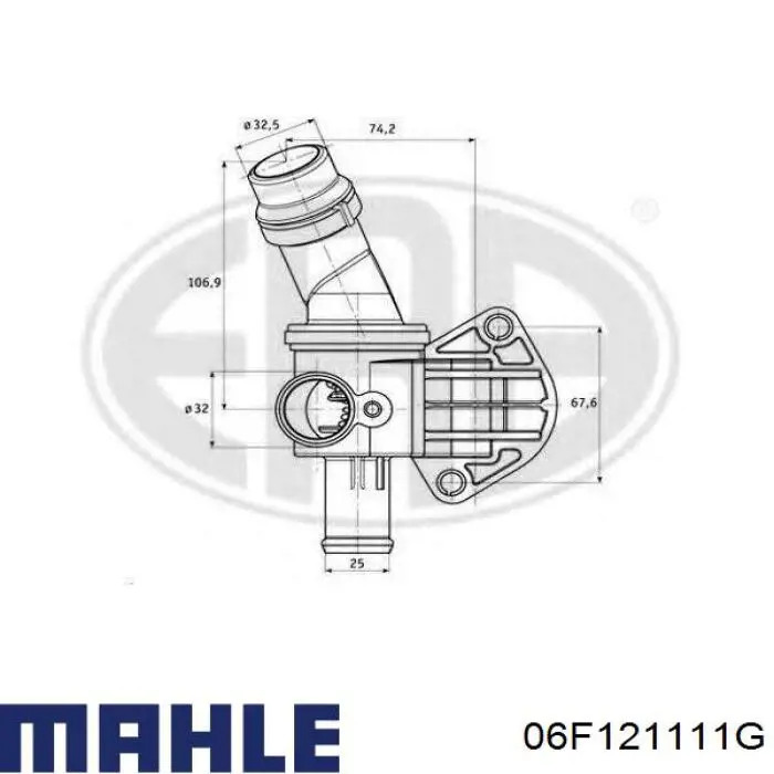 Термостат 06F121111G Mahle Original
