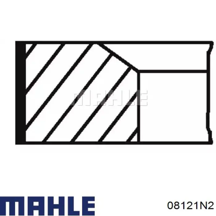 Кільця поршневі на 1 циліндр, 2-й ремонт (+0,50) Mahle Original 08121N2 ціна, від 12.32 USD