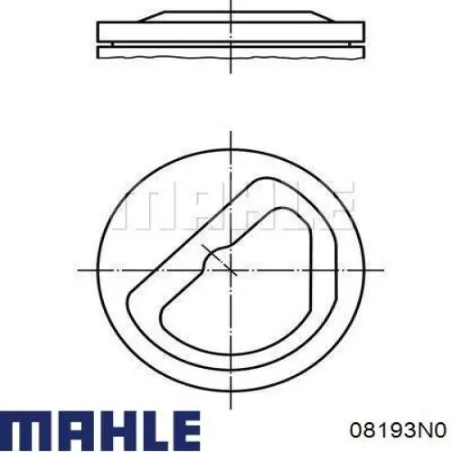 08193N0 Mahle Original кільця поршневі на 1 циліндр, std.