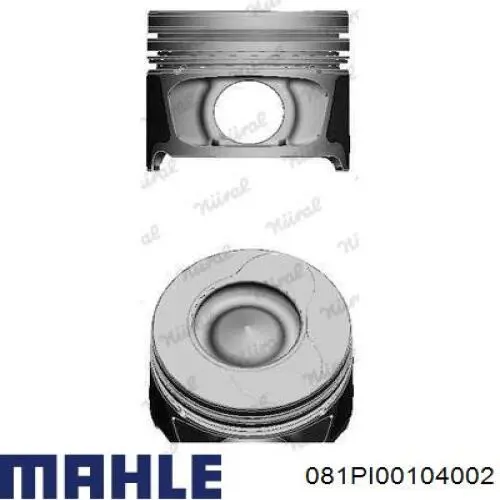 081PI00104002 Mahle Original Поршень в зборі