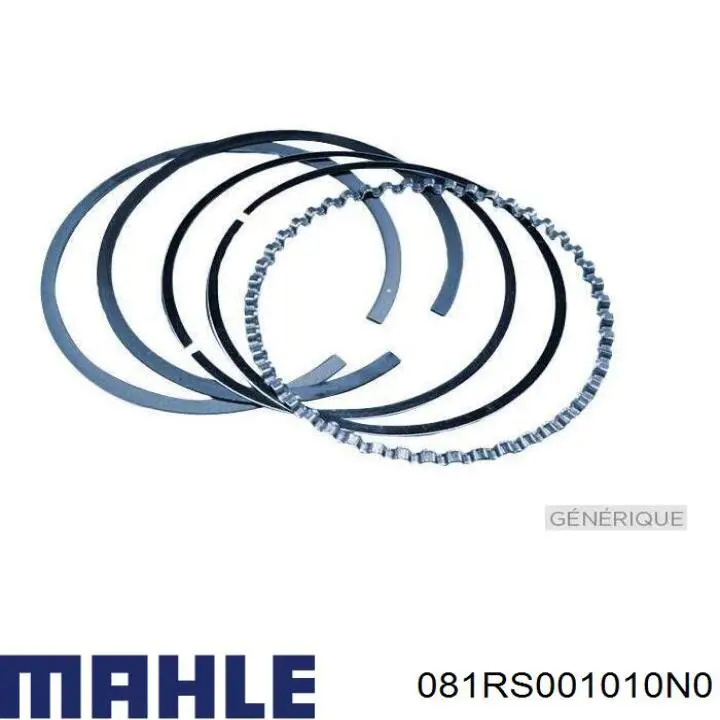 Кільця поршневі на 1 циліндр, STD. 081RS001010N0 Mahle Original