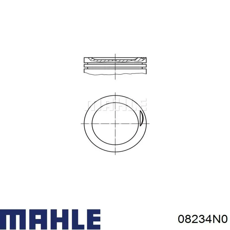 Купити 08234N0 Mahle Original Кільця поршневі на 1 циліндр, STD.