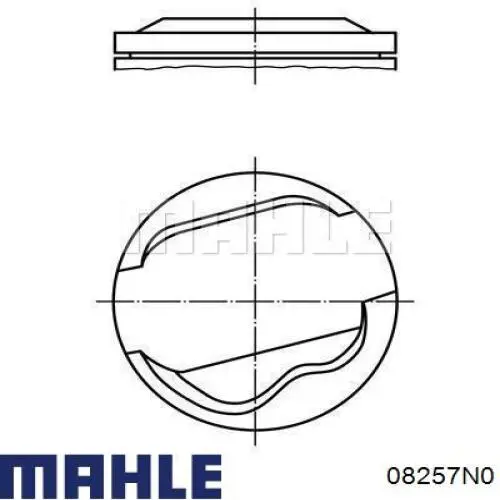 08257N0 Mahle Original кільця поршневі комплект на мотор, std.