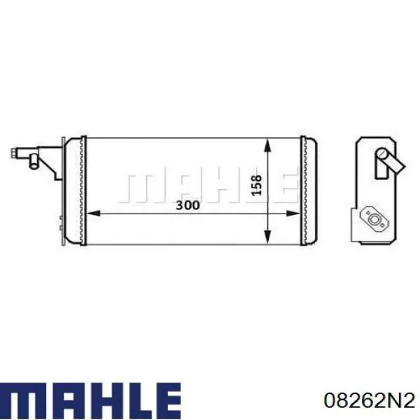 08262N2 Mahle Original кільця поршневі на 1 циліндр, 2-й ремонт (+0,50)