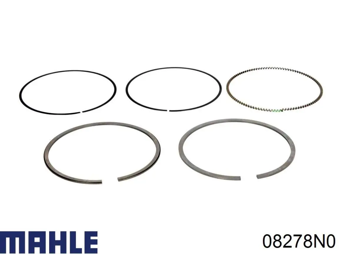 Кільця поршневі на 1 циліндр, STD. 08278N0 Mahle Original