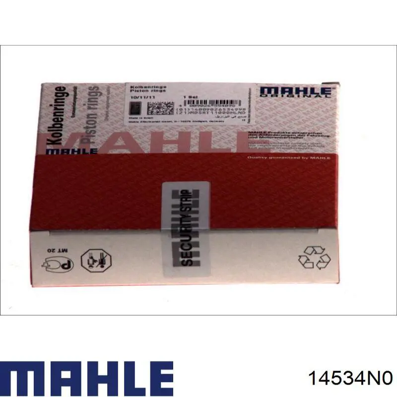 14534N0 Mahle Original Кільця поршневі компресора, на 1 циліндр, STD