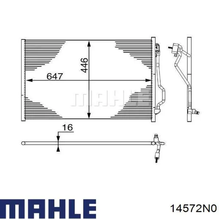 Комплект поршневих кілець компресора, на 1 циліндр, STD Mahle Original 14572N0 ціна, від 10.53 USD