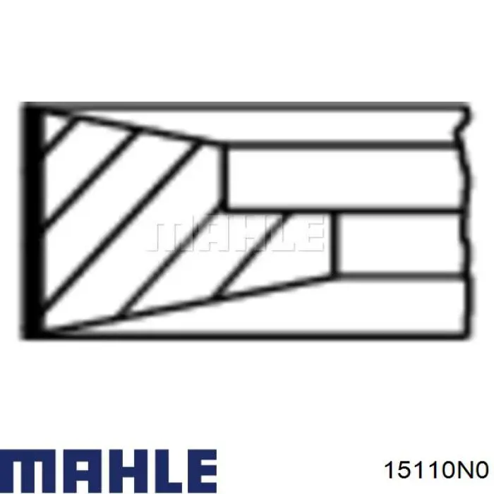 15110N0 Mahle Original кільця поршневі на 1 циліндр, std.