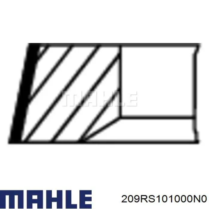 Кільця поршневі на 1 циліндр, STD. Mahle Original 209RS101000N0 ціна, від 57.49 USD