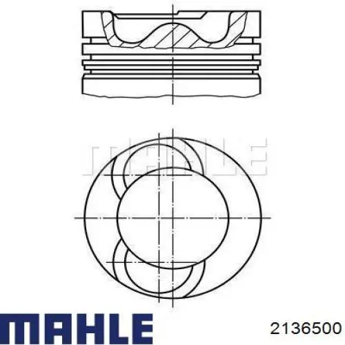 2136500 Mahle Original Поршня на 1 циліндр, STD