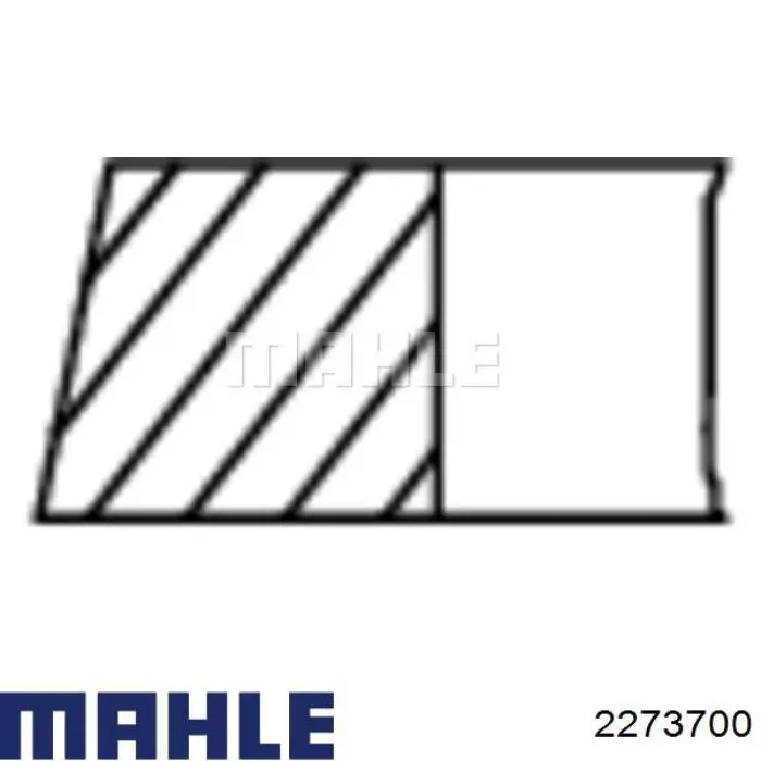 2273700 Mahle Original Поршня на 1 циліндр, STD