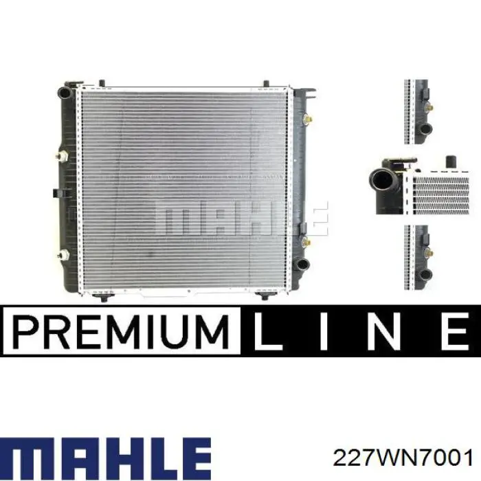 227WN7001 Mahle Original Гільза циліндра