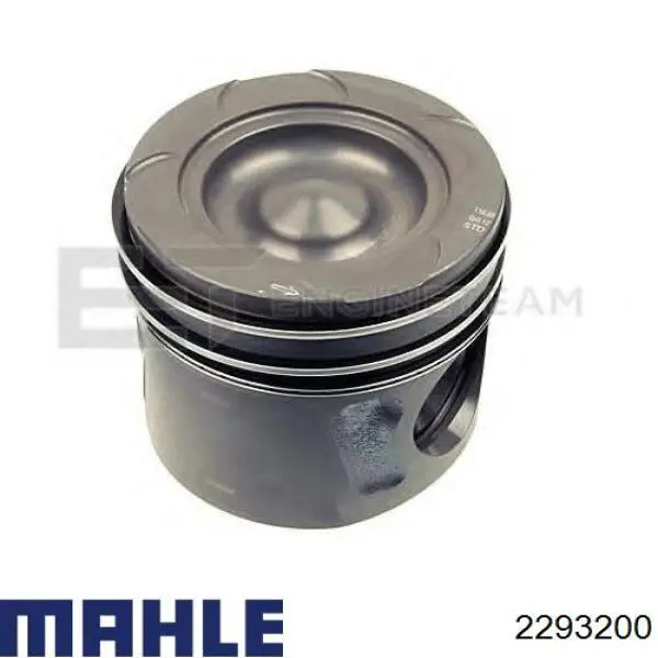 Поршень в комплекті на 1 циліндр, STD 2293200 Mahle Original