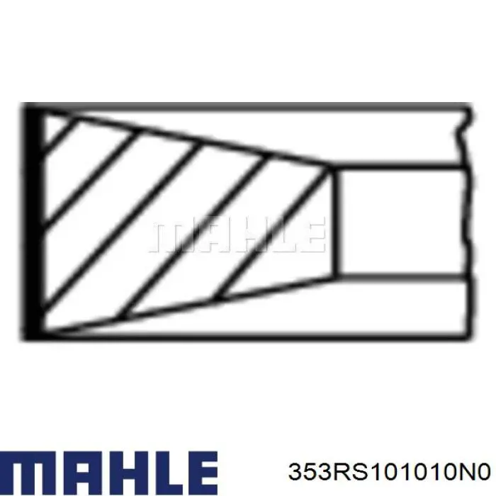 Кільця поршневі компресора, на 1 циліндр, STD 353RS101010N0 Mahle Original