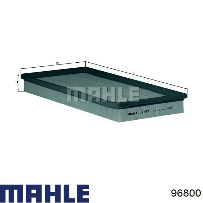 96800 Mahle Original Поршня на 1 циліндр, STD