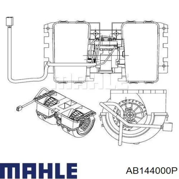 A0028304108 Mercedes Електромотор пічки