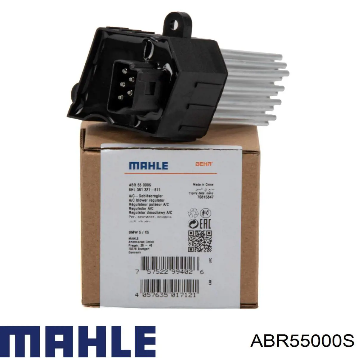 Резистор обігрівача Mahle Original ABR55000S ціна, від 48.88 USD