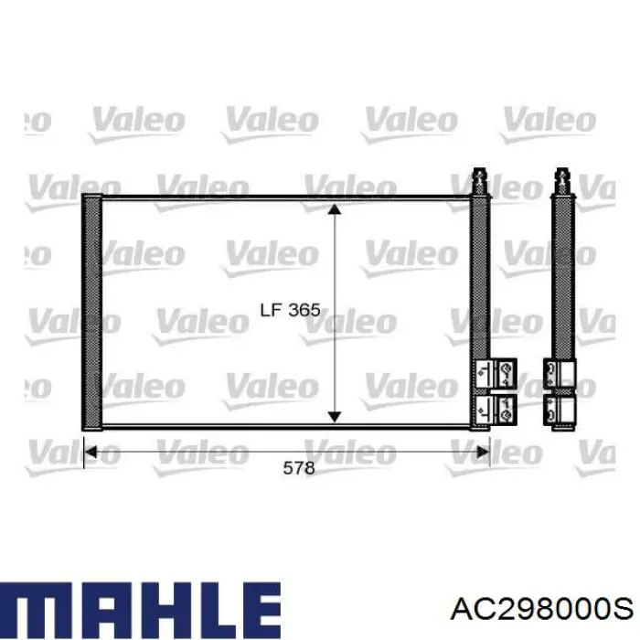 AC298000S Mahle Original Конденсатор