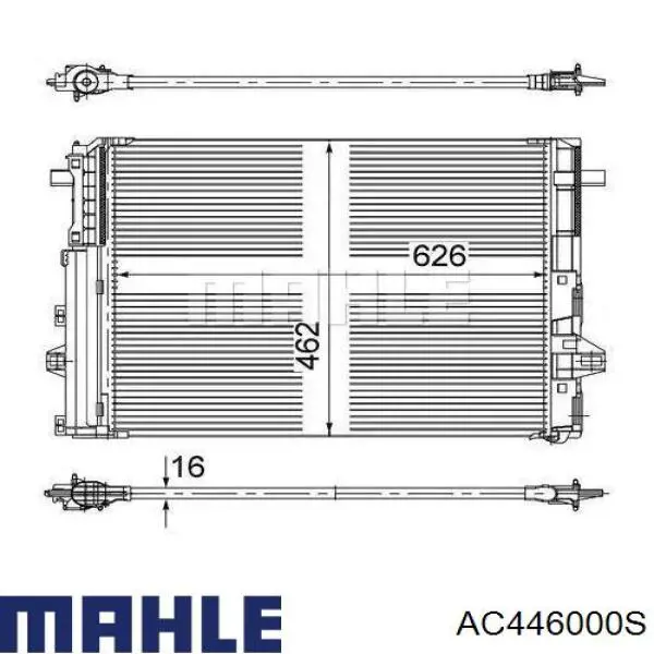 Конденсатор кондиціонера Mahle Original AC446000S ціна, від 104.77 USD