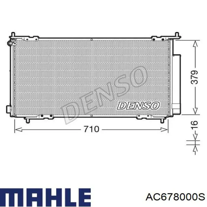 AC678000S Mahle Original Конденсатор
