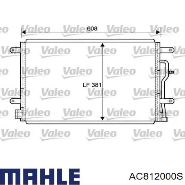 Радіатор кондиціонера AC812000S Mahle Original
