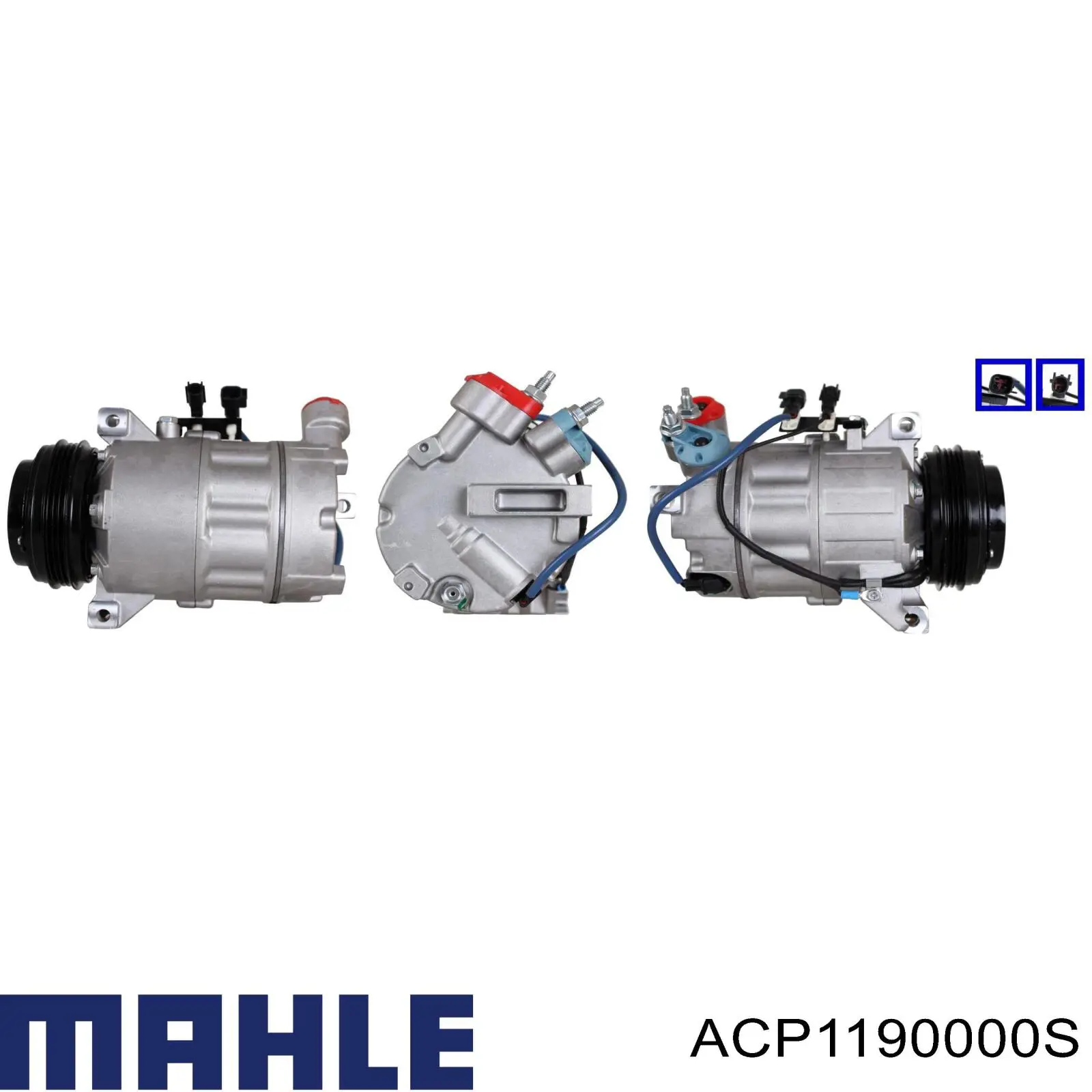 Компресор кондиціонера ACP1190000S Mahle Original