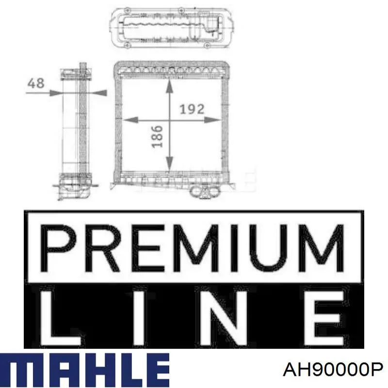 AH90000P Mahle Original радіатор пічки (обігрівача)