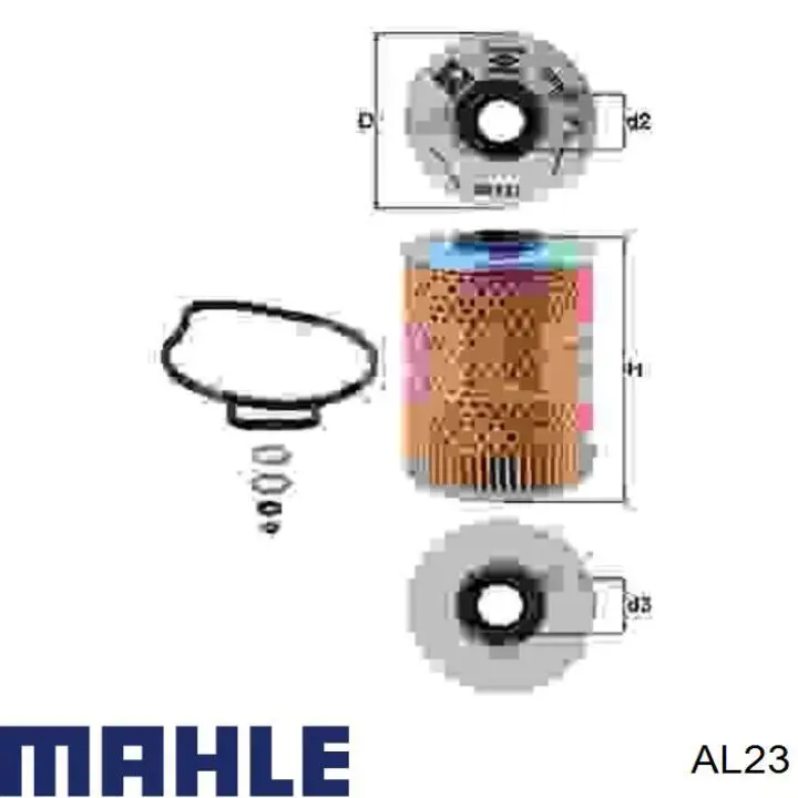 Фільтр осушувача повітря (вологомастиловідділювача) (TRUCK) Mahle Original AL23