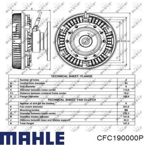 Купити 7083402 Cojali Муфта вязкостная системи охолодження