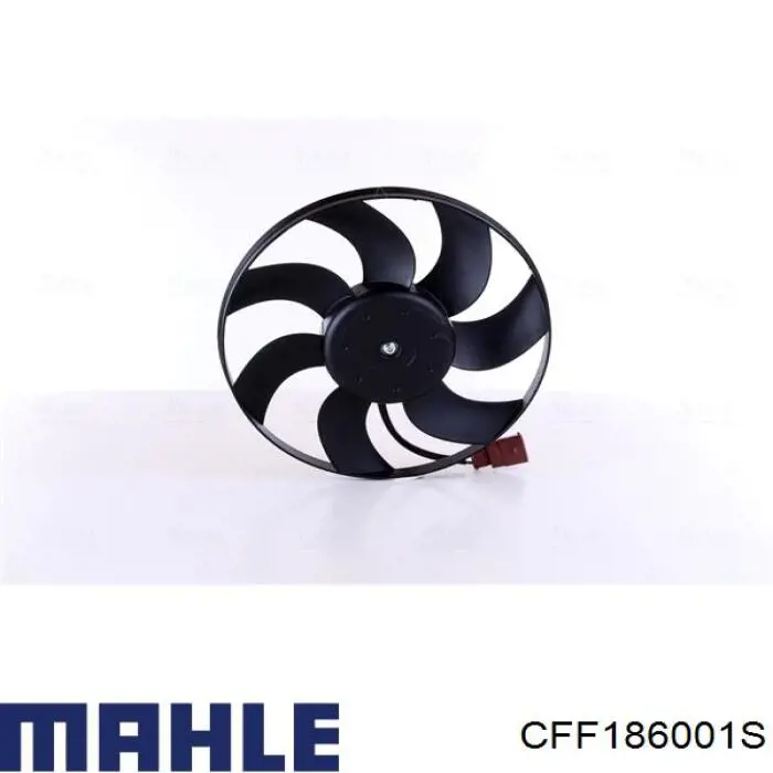 Електровентилятор охолодження в зборі (двигун + крильчатка), правий Mahle Original CFF186001S