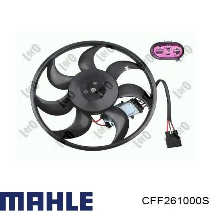 CFF261000S Mahle Original електровентилятор охолодження в зборі (двигун + крильчатка, правий)