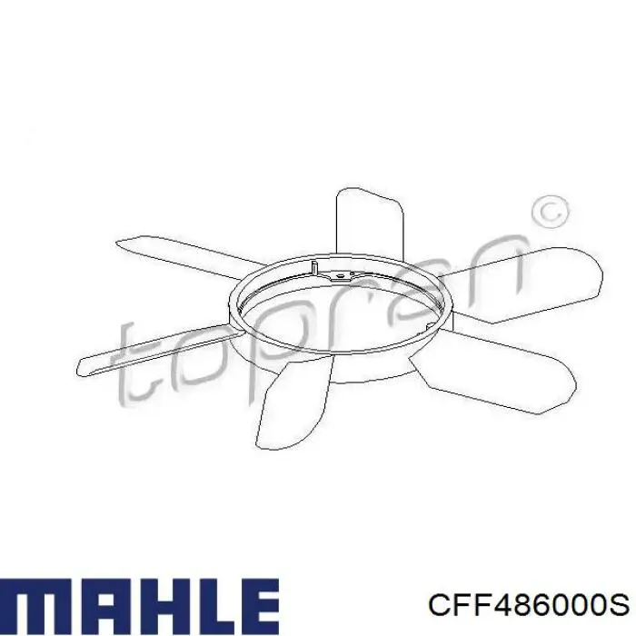 Купити CFF486000S Mahle Original Дифузор радіатора охолодження, в зборі з двигуном і крильчаткою