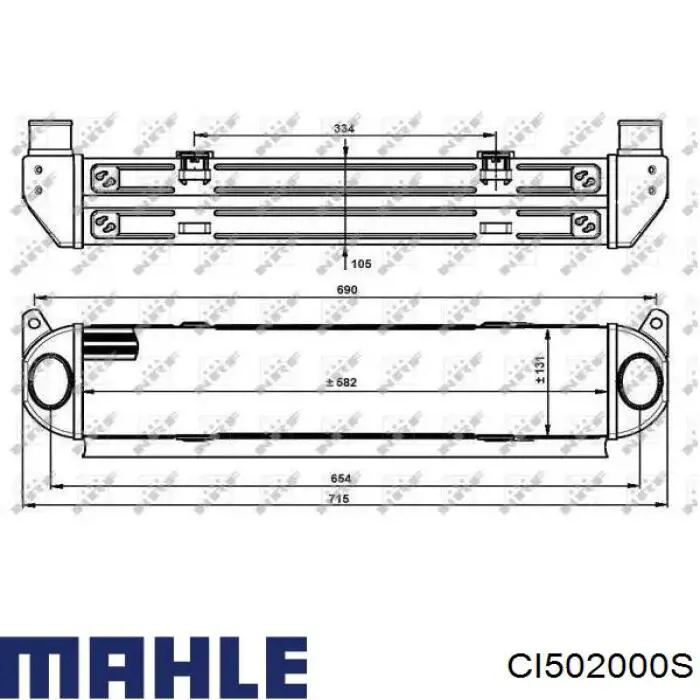 Система охолодження наддувочного повітря Mahle Original CI502000S ціна, від 122.48 USD