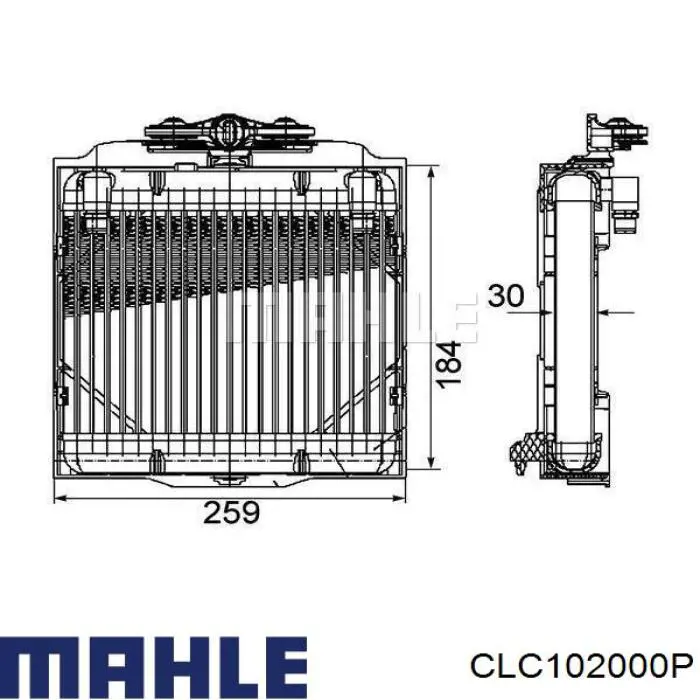 CLC102000P Mahle Original радіатор масляний