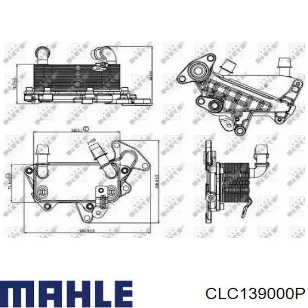 Радіатор охолодження, АКПП Mahle Original CLC139000P ціна, від 12.68 USD