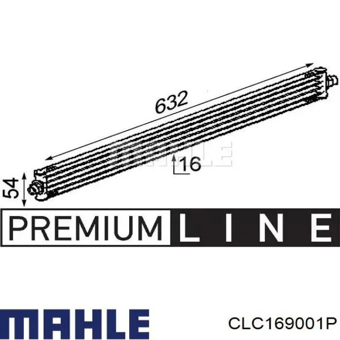 CLC169001P Mahle Original радіатор масляний