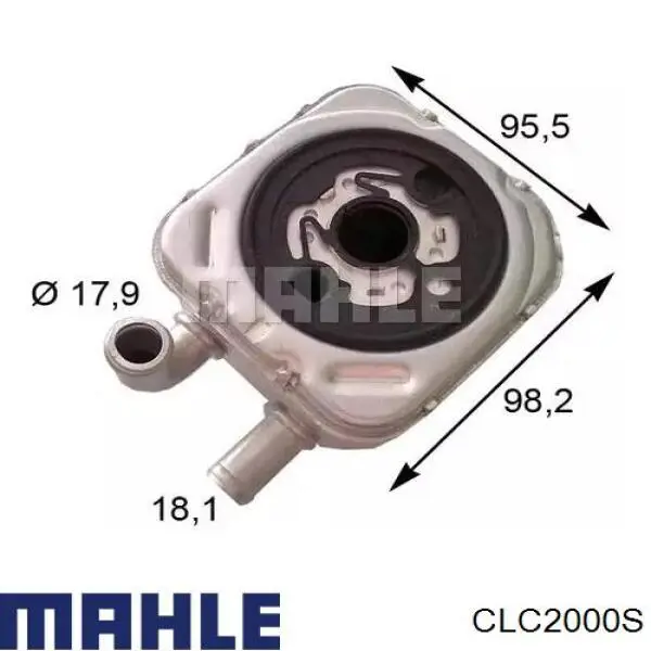 Радіатор масляний (холодильник), під фільтром Mahle Original CLC2000S ціна, від 28.54 USD