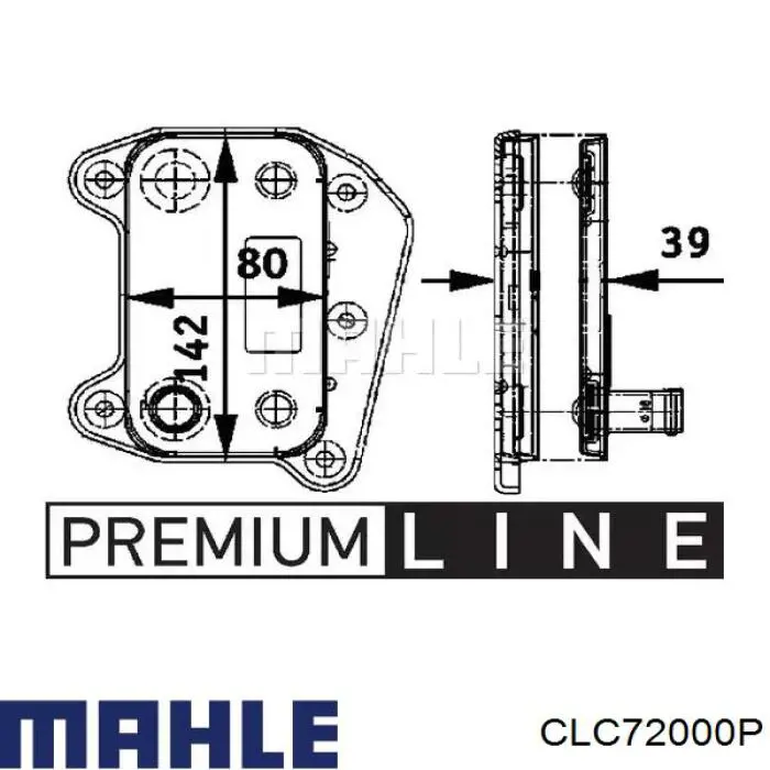 Радіатор охолодження, АКПП CLC72000P Mahle Original