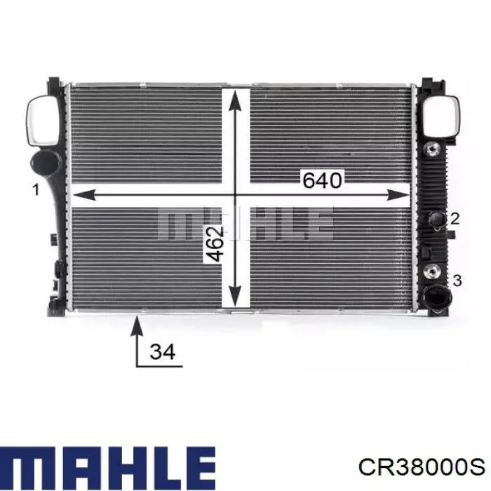 Купити CR38000S Mahle Original Радіатор двигуна