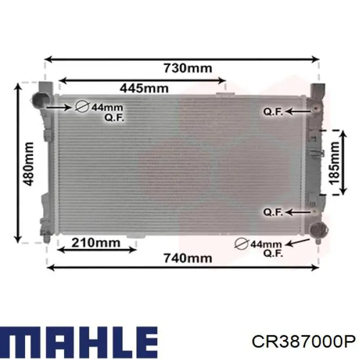 Радіатор CR387000P Mahle Original