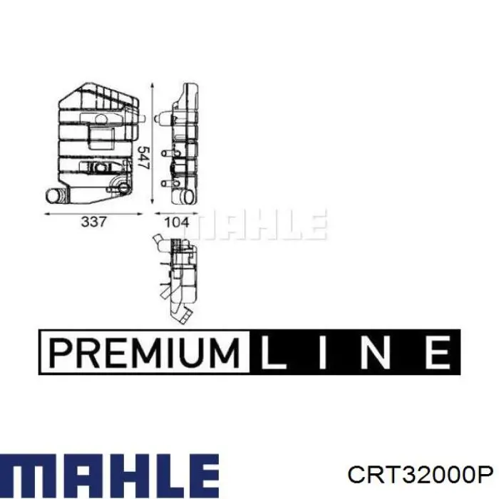 CRT32000P Mahle Original бачок системи охолодження, розширювальний