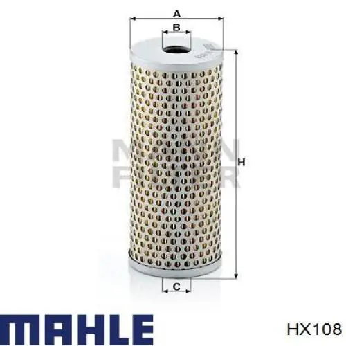 Фільтр гідропідсилювача HX108 Mahle Original
