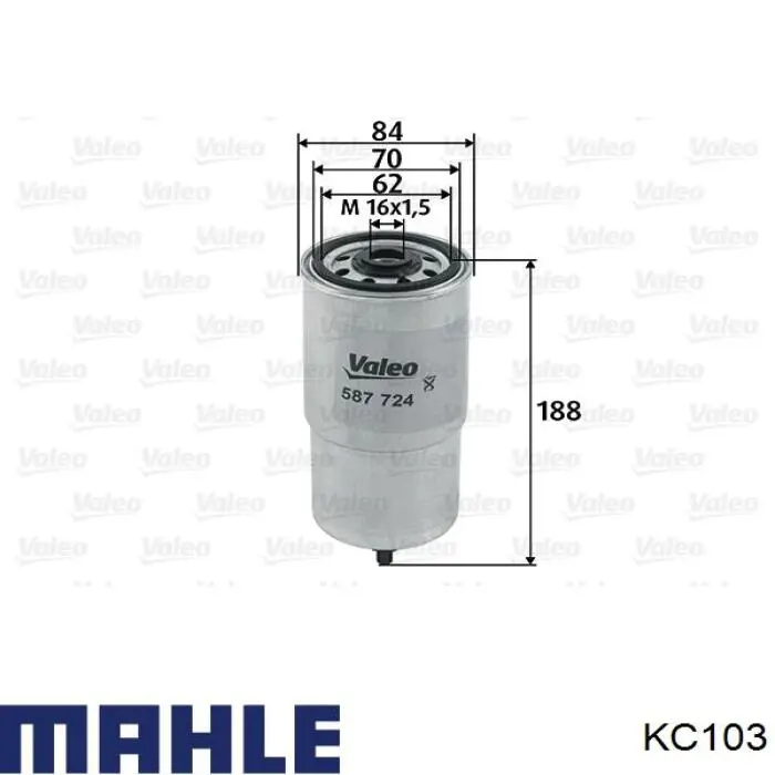 Фільтр тонкого очищення палива Mahle Original KC103 ціна, від 11.71 USD