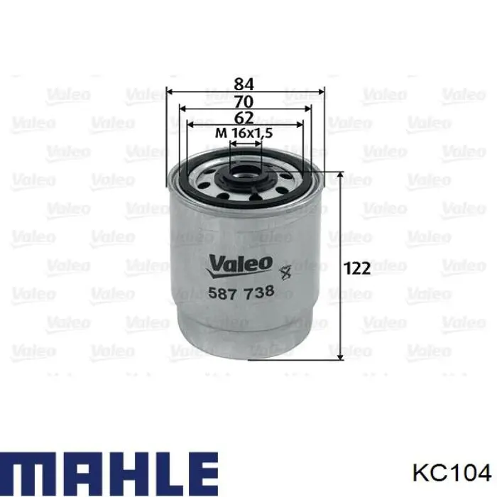KC104 Mahle Original фільтр паливний