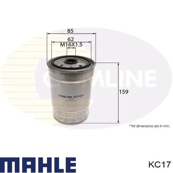 Фільтр тонкого очищення палива Mahle Original KC17 ціна, від 9.03 USD